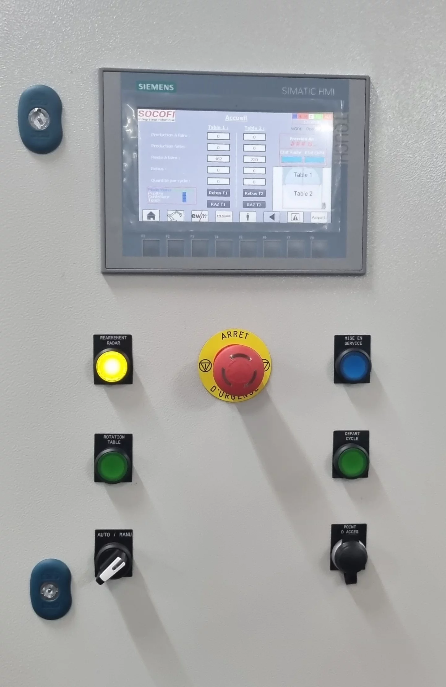 Écran IHM Siemens Simatic
